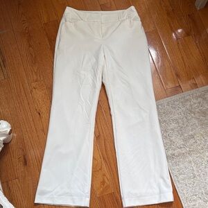 Alfani Women's Cream Straight Leg Pants